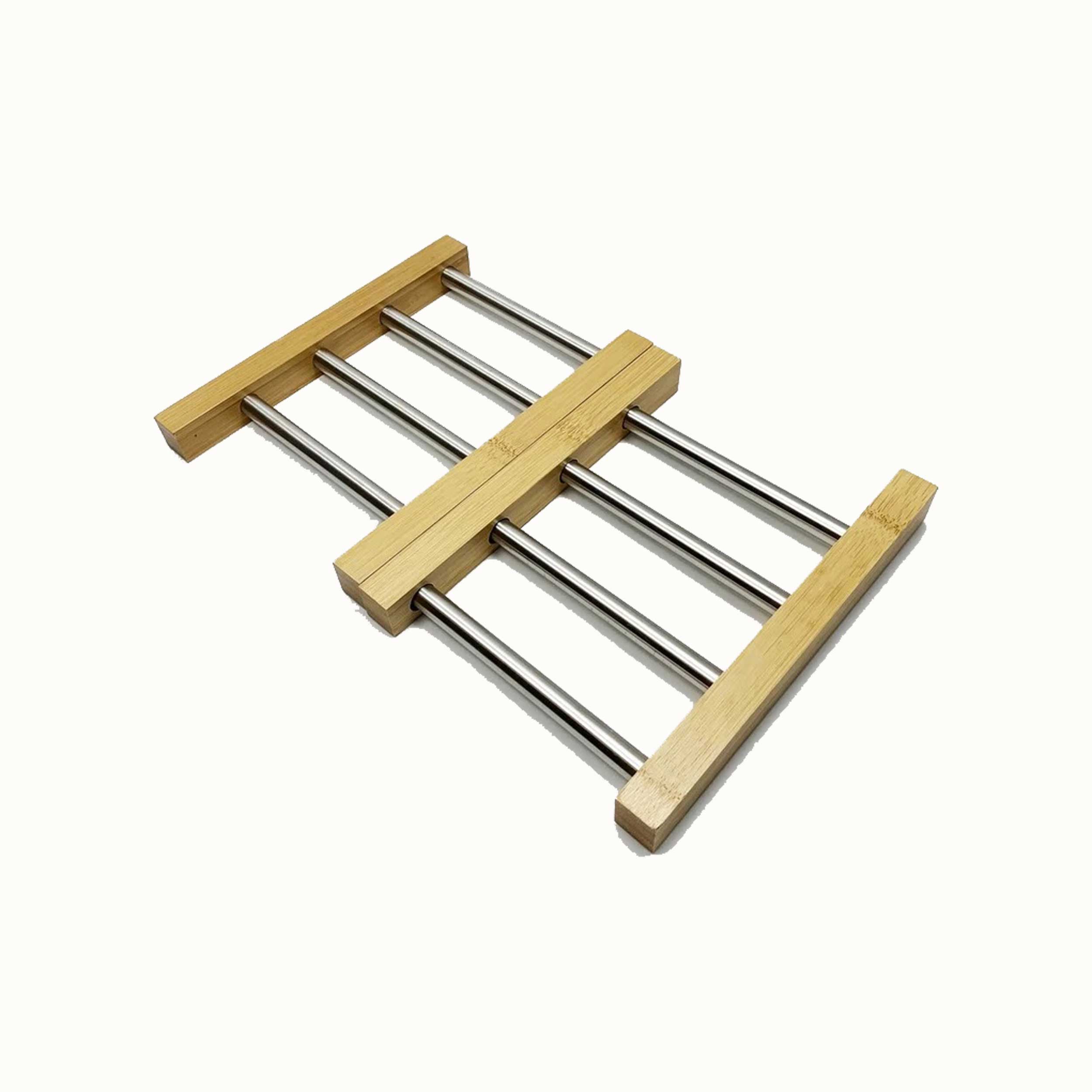 زیر قابلمه چوبی فلزی کشویی - تصویر 2